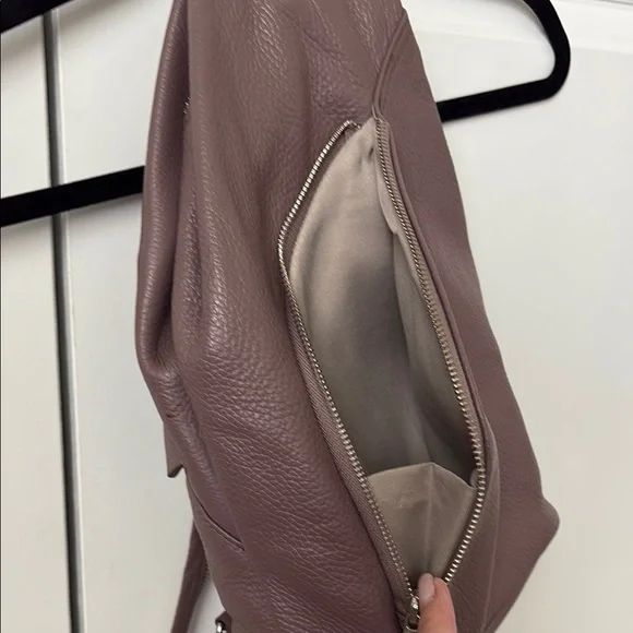 Valentina Dusty Rose Leather Backpack - Picture 2 of 9